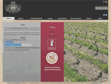 Tablet Screenshot of champagne-grumier.com